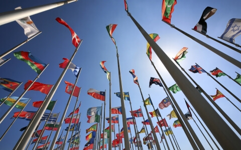 Flags of the World Stock Photo